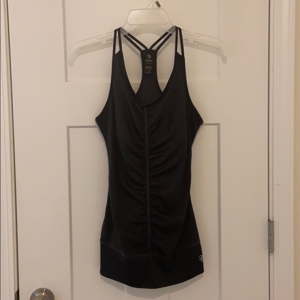 Black workout tank